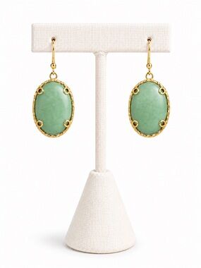 Boho Natural Stone Statement Earrings